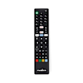 Miniatyrbillede 1 af 4: Nedis Erstatnings Fjernbetjening | Egnet til: Sony | Fast | 1 Enhed | Amazon Prime / Disney + Button / Netflix-knap / Youtube-knap | Infrarød | Sort