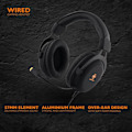 Miniatyrbillede 11 af 11: DELTACO GAMING Stereoheadset til gaming, 57mm element, LED-belysning