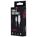 Miniatyrbild 3 av 3: Maxlife USB-C laddkabel för snabbladdning (3A), 1m, vit