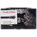 Miniatyrbillede 3 af 4: CONTE Black B Sketch Carre Crayon Cap In Plastic Box