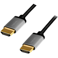 Miniatyrbillede 1 af 4: LogiLink HDMI-kabel Premium High Speed HDMI 4K/60Hz 1m