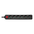 Pikkukuva 1 / 4: DELTACO outlet 6xCEE 7/3 1xCEE 7/7 switch 1,5m black