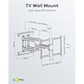 Miniatyrbillede 5 af 8: Goobay Tv-vægbeslag Pro FULLMOTION (L) wide Range til tv-apparater fra 37 til 70 tommer (94-178 cm), fuldt bevægelig (drejelig og vippelig) op til 70