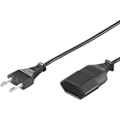 Miniatyrbild 2 av 3: DELTACO ojordad apparatkab, rak CEE 7/16 - rak IEC 60906-1 Class 0, 5m