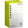 Pikkukuva 3 / 10: Goobay 80 LED stjärngardin med fjärrkontroll, timerfunktion, 8 ljuslägen, dimmer och 31 V extern transformator, varmvitt (3000 K)