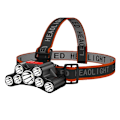 Miniatyrbillede 2 af 5: Genopladelig pandelampe med 7 lys, LED