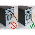 Miniatyrbillede 4 af 5: Goobay Netværkskabel CAT 6 vinklet 1x 90°, U/UTP, sort kobberbeklædt aluminiumleder (CCA), snaplås på toppen, 1 m