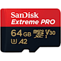 Pikkukuva 2 / 5: SANDISK MicroSDXC Extreme Pro 64GB 200MB/s A2 C10 V30 UHS-I