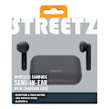 Miniatyrbillede 8 af 11: STREETZ True Wireless Stereo earbuds with charging case, semi-in-ear, Svart