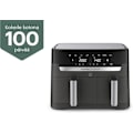 Pikkukuva 2 / 11: OBH Nordica Dual Easy Fry & Grill -airfryer, 8,3 l