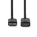 Pikkukuva 3 / 4: Nedis DisplayPort-sovitin | DisplayPort uros | HDMI™ Ulostulo | 8K@30Hz | Niklattu | Suora | 0.20 m | Pyöreä | TPE | PVC | Musta | Kirjekuori