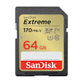 Pikkukuva 1 / 4: SANDISK SDXC Extreme 64GB 170MB/s UHS-I C10 V30 U3