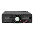 Miniatyrbillede 3 af 4: 4x 2.5" SATA/SAS in 1x 5.25" bay mobile rack screwless trays black