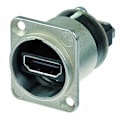 Miniatyrbillede 1 af 5: Neutrik HDMI-gennemføringsadapter, sort D-formet hus