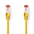 Pikkukuva 1 / 4: Nedis CAT6 Verkkokaapeli | RJ45 uros | RJ45 uros | S/FTP | 1.00 m | Pyöreä | LSZH | Keltainen | Label