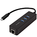 Miniatyrbild 1 av 2: LogiLink USB-C 3-Port Hub Gigabit RJ45