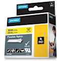 Miniatyrbillede 2 af 2: DYMO Rhino Professional, mærkbar fleksibel nylontape, 19 mm, sort tek
