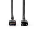 Pikkukuva 3 / 5: Nedis Ultra High Speed ​​HDMI ™ -kaapeli | HDMI™ liitin | HDMI™ Ulostulo | 8K@60Hz | 48 Gbps | 1.00 m | Pyöreä | 7.9 mm | Musta | Laatikko