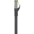 Miniatyrbild 5 av 9: Goobay GHMT-certifierad CAT 8.1 patchkabel, S/FTP (PiMF), svart kopparledare, LSZH halogenfri kabelhölje, 0.25 m
