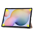 Miniatyrbillede 3 af 5: Tri-fold etui med stativfunktion til Galaxy Tab S7 Plus 12,4"", Mørkrosa Rosa