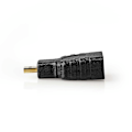 Miniatyrbillede 3 af 9: Nedis HDMI™ Adapter | HDMI™ Micro-stik | HDMI ™ -udgang | Guldplateret | Lige | ABS | Sort | 1 stk. | Box