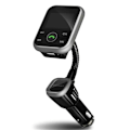 Miniatyrbillede 3 af 4: FM-sender med Bluetooth-håndfri og billader, 2.1A, Sort