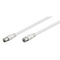 Pikkukuva 4 / 5: Goobay Antennkabel (Class A+, >95 dB), 3x skärmad koaxial-plugg > koaxial-plugg (helt skärmad)