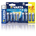 Pikkukuva 1 / 7: Varta Alkaliparisto AA 1.5 V High Energy 8-Monipakkaus