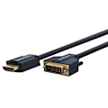 Miniatyrbillede 1 af 10: ClickTronic Adapterkabel fra DVI til HDMI™ Premiumkabel | 1x D