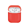 Miniatyrbillede 2 af 2: Beskyttende silikoneetui til Apple Airpods, Rød