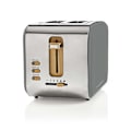 Miniatyrbillede 1 af 10: Nedis Brødrister | Soft Touch-serie | 2 Brødskiver | 2 Pladser | Niveau: 6 | Optøningsfunktion | Grå