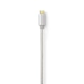 Pikkukuva 4 / 10: Nedis USB kaapeli | USB 2.0 | USB-C™ Uros | USB Micro-B Uros | 10 W | 480 Mbps | Kullattu | 3.00 m | Pyöreä | Nailon / Punottu | Alumiini | Laatikko k