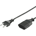 Miniatyrbild 2 av 3: DELTACO ojordad apparatkab, rak CEE 7/16 - rak IEC 60906-1 Class 0, 2m