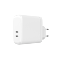 Pikkukuva 2 / 7: GEAR Charger 220V 2xUSB-C White PD 60W (PD 30W+PD30W)