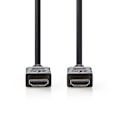 Pikkukuva 3 / 4: Nedis High Speed ​​HDMI ™ Kaapeli Ethernet | HDMI™ liitin | HDMI™ liitin | 4K@30Hz | ARC | 10.2 Gbps | 7.50 m | Pyöreä | PVC | Musta | Blister