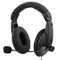 Miniatyrbillede 1 af 7: DELTACO USB stereo-headset, 40 mm drivere, 32 ohm, 20Hz-20kHz, 96dB ±