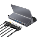 Miniatyrbillede 4 af 9: LogiLink USB-C-dockingstation 6-i-1 iPad/Steam Deck m.m