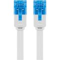 Pikkukuva 6 / 8: Goobay CAT 6A platt patchkabel, U/UTP, vit kopparledare (CU)