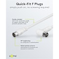 Pikkukuva 7 / 8: Goobay Vinklad SAT-antennkabel (80 dB), dubbelskärmad F-plugg (quick) > F-plugg (quick) 90° (helt avskärmad)