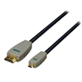Pikkukuva 5 / 6: Bandridge High Speed HDMI-kaapeli Ethernet HDMI-Liitin - HDMI Micro Uros 2.00 m Sininen