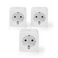 Miniatyrbillede 3 af 11: Nedis SmartLife Smart Plug | Wi-Fi | Effektmåler | 3680 W | Type F (CEE 7/7) | 0 - 55 °C | Androidâ„¢ / IOS | Hvid | 3 stk