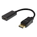 Pikkukuva 2 / 3: DELTACO DisplayPort - HDMI-sovitin, 4K 60Hz, 0,2m, musta