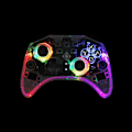Miniatyrbild 4 av 11: DELTACO Nintendo Switch Controller, transparent, RGB, makroknappar