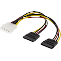 Miniatyrbillede 2 af 3: DELTACO Y-strømkabel til 2xSerial ATA harddiske