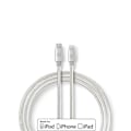 Pikkukuva 2 / 9: Nedis Lightning Kaapeli | USB 2.0 | USB-C™ Uros | Apple Lightning 8-Pin | 480 Mbps | Kullattu | 2.00 m | Pyöreä | Nailon / Punottu | Alumiini | Laatik