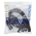 Miniatyrbillede 3 af 3: DELTACO IEC C20 to 5x IEC C13 Power cable, 2m, 16A/250V, Y-Splitter, b