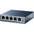 Miniatyrbillede 1 af 3: TP-LINK, netværksswitch, 5-ports 10/100/1000Mbps, RJ45, metalkabinet,