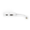 Miniatyrbillede 3 af 10: Nedis DisplayPort adapter | Mini DisplayPort han | DVI-D 24+1-Pins Hun / HDMI â„¢ -udgang / VGA Hun | 4K@60Hz | Nikkelplateret | Skiftelig | 0.20 m |