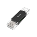 Miniatyrbillede 2 af 2: Hama Kortlæser USB-A Micro-USB SD/microSD