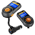 Miniatyrbillede 2 af 4: BT76 FM-sender med Dual USB-oplader QC3.0+2.4A, Sort